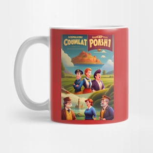 "Scopalicoli Coumlat: The Zany Adventures of Whimsical Characters" Mug